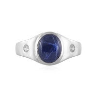 Anello in argento con Zaffiro Stellato Blu