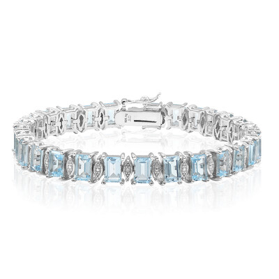 Bracciale in argento con Topazio Blu Cielo