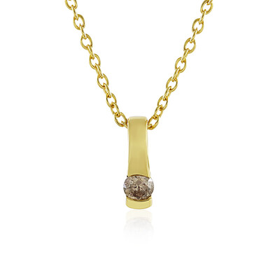 Collana in argento con Diamante Champagne I4