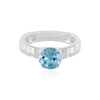 Anello in argento con Topazio Blu Cielo