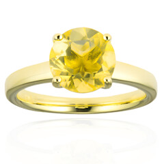 Anello in argento con Fluorite Gialla