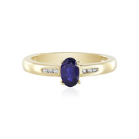 Anello in argento con Zaffiro Blu del Madagascar