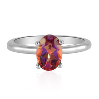 Anello in argento con Topazio Mistico Crepuscolo