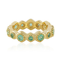 Anello in argento con Smeraldo Russo