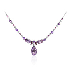 Collana in argento con Ametista Rose de France