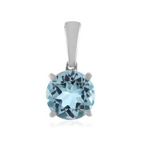 Ciondolo in argento con Topazio Blu Cielo
