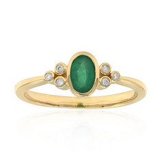 Anello in oro con Smeraldo Zambia AAA