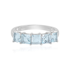Anello in argento con Topazio Blu Cielo