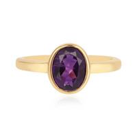 Anello in argento con Ametista Zambiana