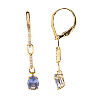 Orecchini in oro con Tanzanite (non riscaldata) (CIRARI)
