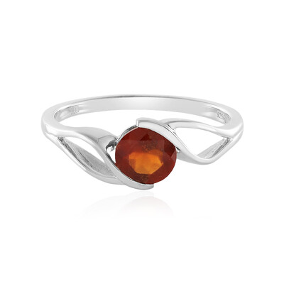 Anello in argento con Granato Essonite