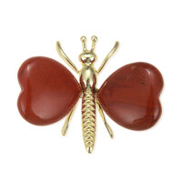 Figura in ottone con Diaspro Rosso