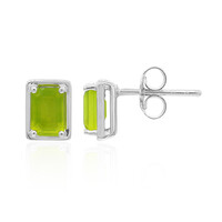 Orecchini in argento con Opale Verde Brasiliano