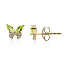 Orecchini in argento con Peridoto della Birmania