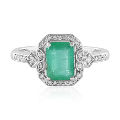 Anello in oro con Smeraldo Brasiliano (AMAYANI)