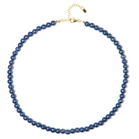 Collana in argento con Perla di Lava Blu Royal