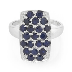 Anello in argento con Zaffiro Blu