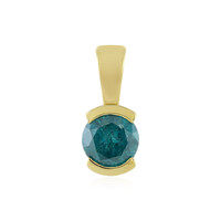 Ciondolo in oro con Diamante Blu I3