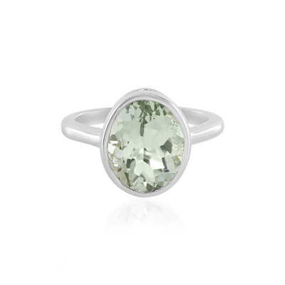 Anello in argento con Ametista Verde