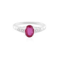 Anello in argento con Rubino del Madagascar