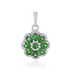 Ciondolo in argento con Tsavorite della Tanzania