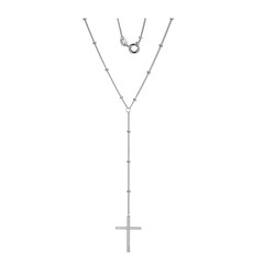 Collana in argento con Topazio Bianco