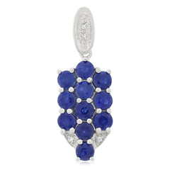 Ciondolo in argento con Zaffiro Blu
