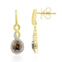 Orecchini in oro con Diamante Cognac d'Argyle SI1 (Mark Tremonti)