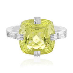 Anello in argento con Citrino Giallo Canarino (PHANTASIA)