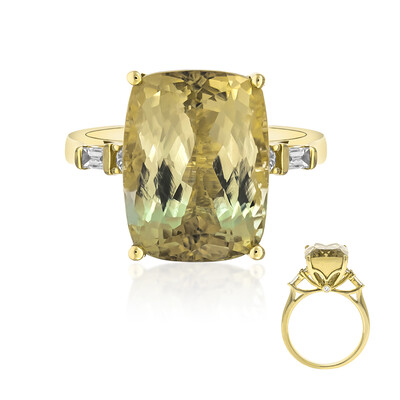 Anello in oro con Tormalina Neon del Congo (AMAYANI)