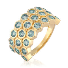 Anello in argento con Topazio Blu Londra (de Melo)