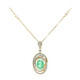 Collana in oro con Smeraldo Zambia AAA (CIRARI)