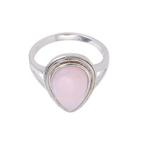 Anello in argento con Opale Pelle d'Angelo