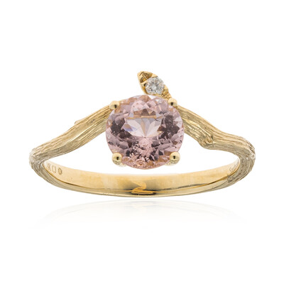 Anello in oro con Tormalina Neon del Congo (Smithsonian)