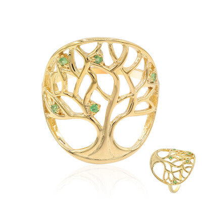 Anello in argento con Tsavorite