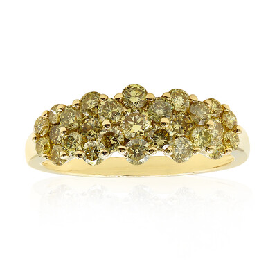 Anello in oro con Diamante Giallo SI1 (CIRARI)