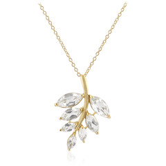 Collana in argento con Topazio Bianco