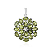 Ciondolo in argento con Moldavite