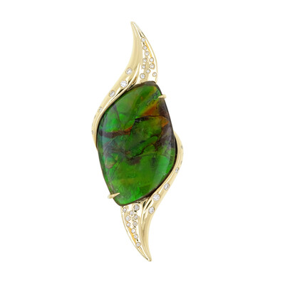 Ciondolo in oro con Ammolite (de Melo)