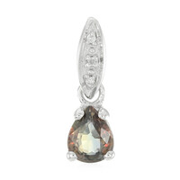 Ciondolo in argento con Zaffiro Cangiante (non riscaldato)