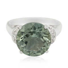 Anello in argento con Ametista Verde Esperanza