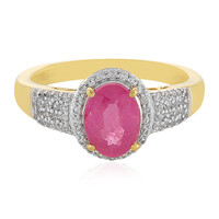 Anello in argento con Zaffiro Rosa del Madagascar