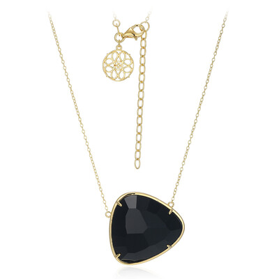 Collana in argento con Agata Nera