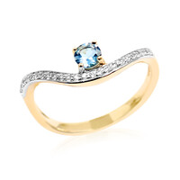 Anello in oro con Acquamarina Ofiki