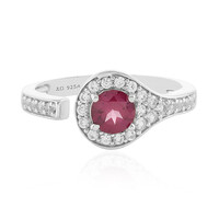 Anello in argento con Rodolite