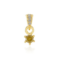 Ciondolo in argento con Diamante Giallo I3
