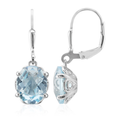 Orecchini in argento con Topazio Blu Cielo