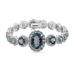 Bracciale in argento con Quarzo Mistico Blu
