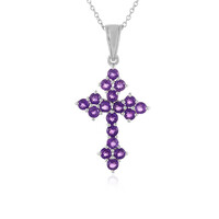 Collana in argento con Ametista Zambiana
