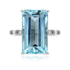 Anello in oro con Acquamarina Brasiliana AAA (AMAYANI)